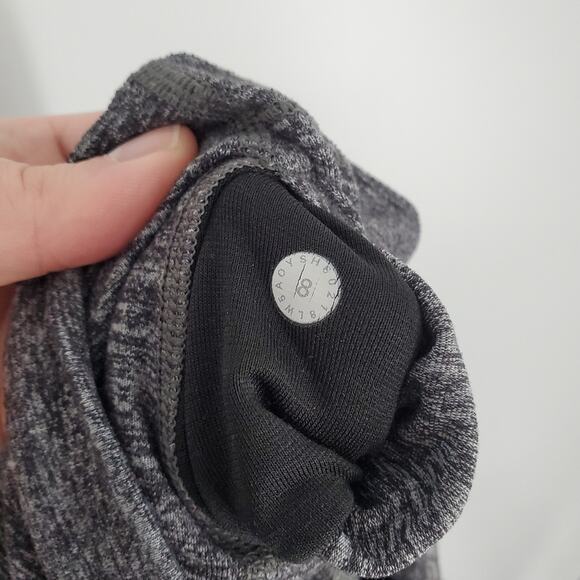 Lululemon Heathered Black 28" Wunder Under High Rise Tight Leggings 8 - Picture 9 of 10